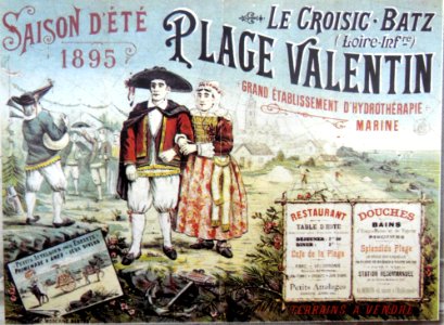 Batz plage Valentin publicité