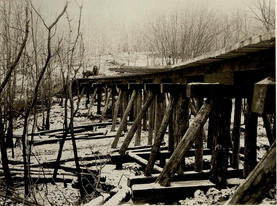 Bau der Feldbahn Pomorzany - Dunajow, 12.12.1916 (BildID 15542807)