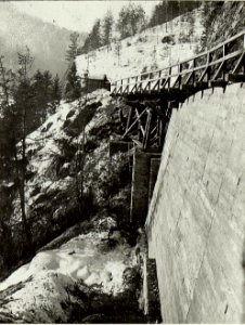 Bau der Gadertalstrasse bei Bruneck (BildID 15520457)