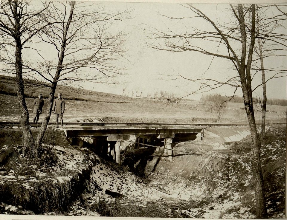 Bau der Feldbahn Pomorzany - Dunajow, 12.12.1916 (BildID 15542800)