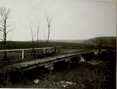 Bau der Feldbahn Pomorzany - Dunajow, 12.12.1916 (BildID 15542828)
