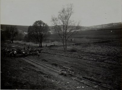 Bau einer Feldbahn in PRZEWLOKA, Arbeiterabteilung 17-2. (BildID 15450469)
