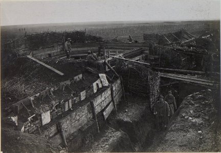 Bau von betonierten Maschinengewehrstellungen des Brückenkopfs bei Siemikowce (BildID 15439623)