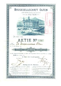 Baugesellschaft Olten AG 1897