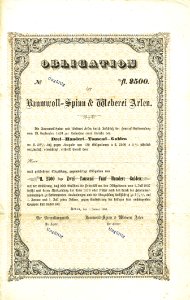 Baumwoll-Spinn&Weberei Arlen 1860