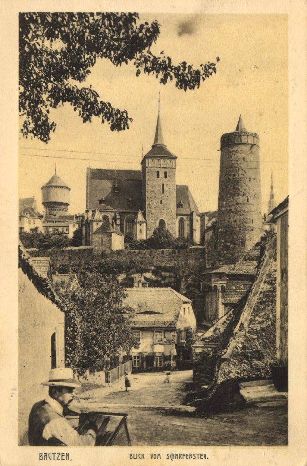 Bautzen, Sachsen - Blick vom Scharfensteg (Zeno Ansichtskarten)
