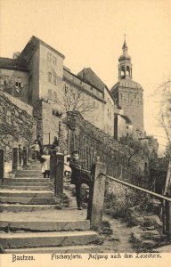 Bautzen, Sachsen - Fischerpforte; Aufgang nach dem Lauenturm (Zeno Ansichtskarten)