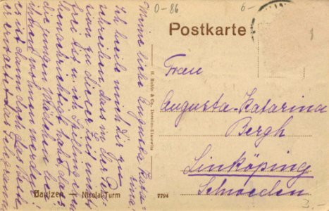 Bautzen, Sachsen - Nikolaiturm (back) (Zeno Ansichtskarten)
