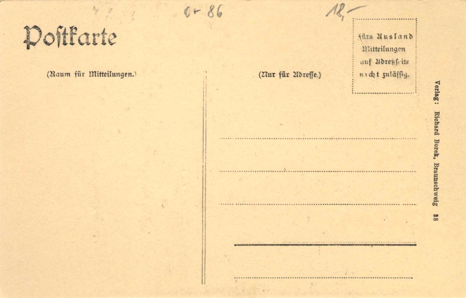 Bautzen, Sachsen - Postamt (back) (Zeno Ansichtskarten)