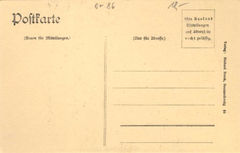 Bautzen, Sachsen - Postamt (back) (Zeno Ansichtskarten)