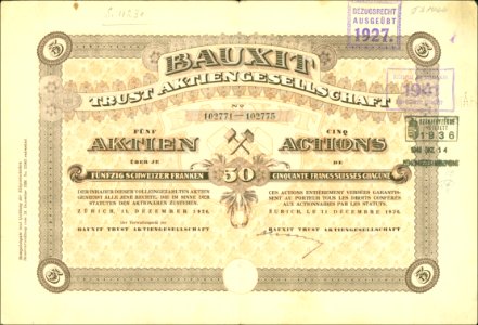 Bauxit Trust Ag 1926