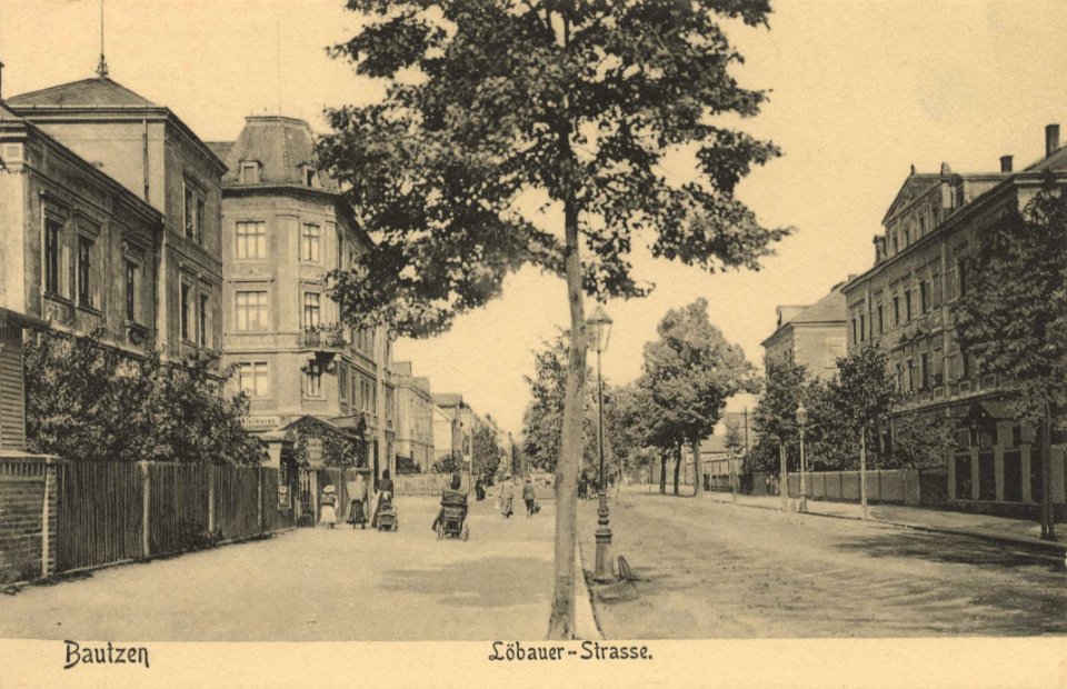 Bautzen, Sachsen - Löbauer Straße (Zeno Ansichtskarten)