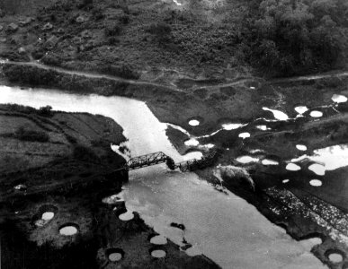 Bawgyo railroad bridge bombed Burma 1944