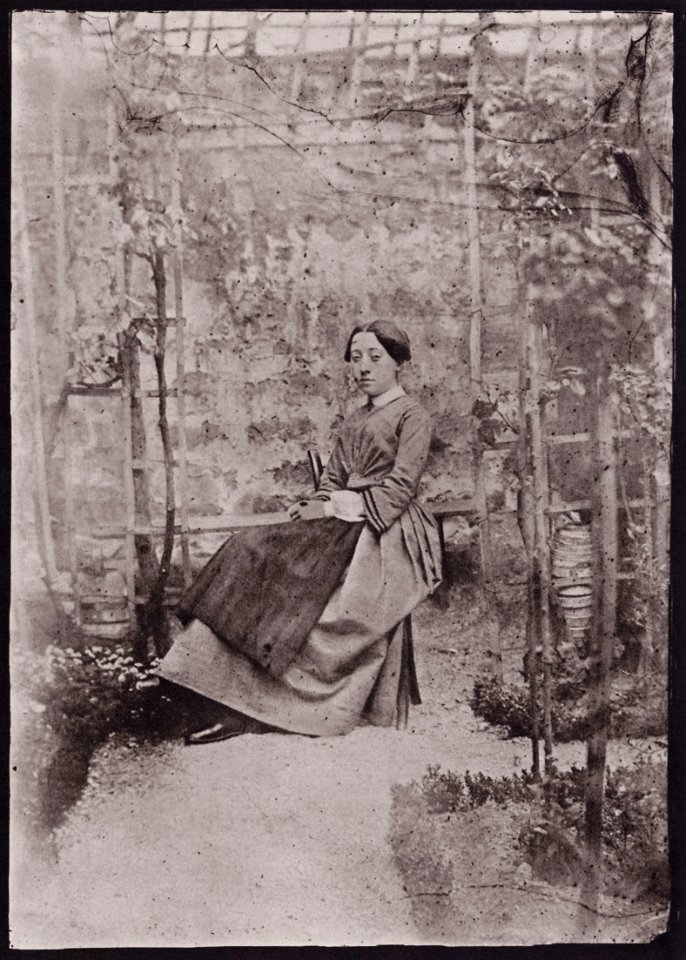 Bayard, Hippolyte - Bildnis eines jungen Mädchens im Garten Bayards (Zeno Fotografie)