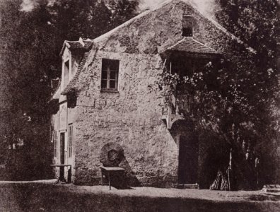 Bayard, Hippolyte - Die Auberge »Le Moulin Paul« vom Garten her gesehen (Zeno Fotografie)