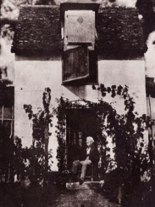 Bayard, Hippolyte - Selbstporträt in nachdenklicher Pose im Garten Bayards (Zeno Fotografie)