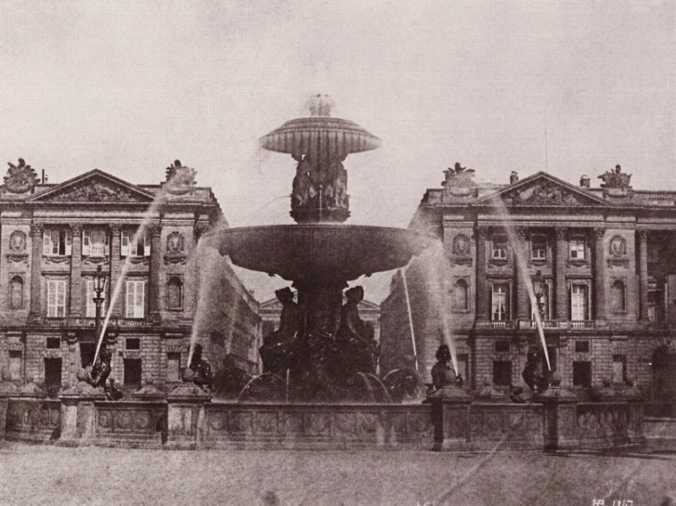 Bayard, Hippolyte - Springbrunnen auf dem Place de la Concorde (2) (Zeno Fotografie)
