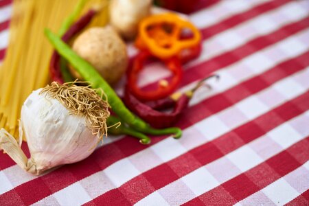 Mushroom pepper vegetable photo