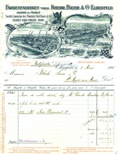 Bayer Rechnung 1902 photo