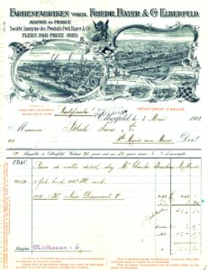 Bayer Rechnung 1902