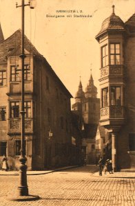Bayreuth, Bayern - Brautgasse mit Stadtkirche (Zeno Ansichtskarten)