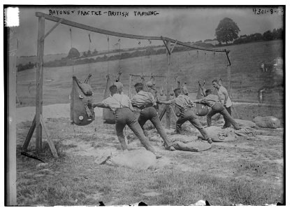 Bayonet practice, British training LCCN2014705292
