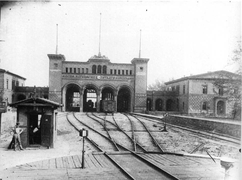 Bayrischer Bahnhof Leipzig um 1890