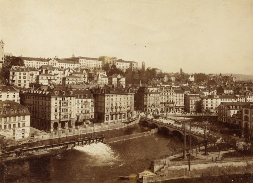 BAZ - Bahnhofsbrücke um 1900