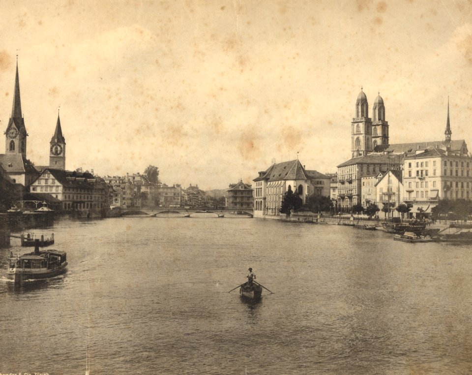 BAZ - Blick auf Münsterbrücke flussabwärts