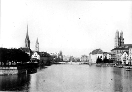 BAZ - Blick Richtung Münsterbrücke 1890 photo