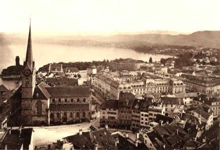 BAZ - Vue de Zurich, Fraumünster