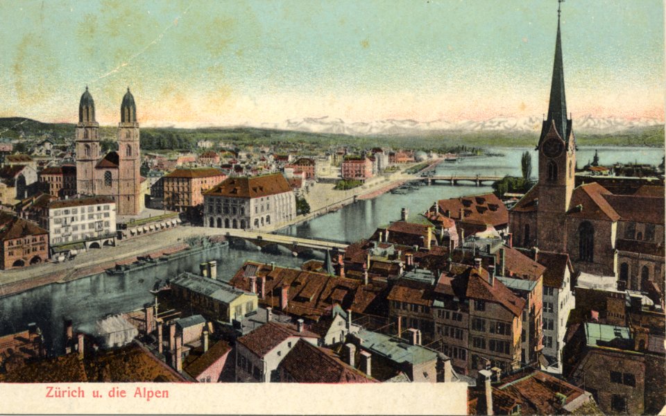 BAZ - Zürich mit Fraumünster und Grossmünster