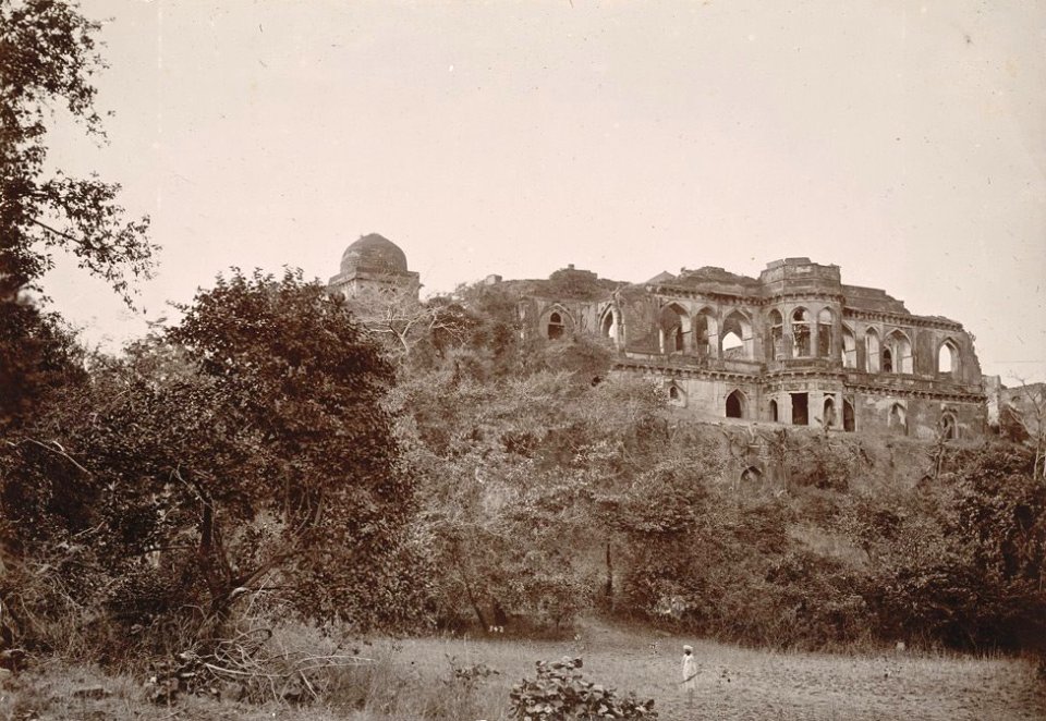 Baz Bahadur’s Palace at Mandu in Madhya Pradesh in the 1880s