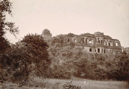 Baz Bahadur’s Palace at Mandu in Madhya Pradesh in the 1880s photo