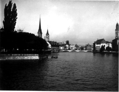BAZ - Zürich von der Quaibrücke 1896