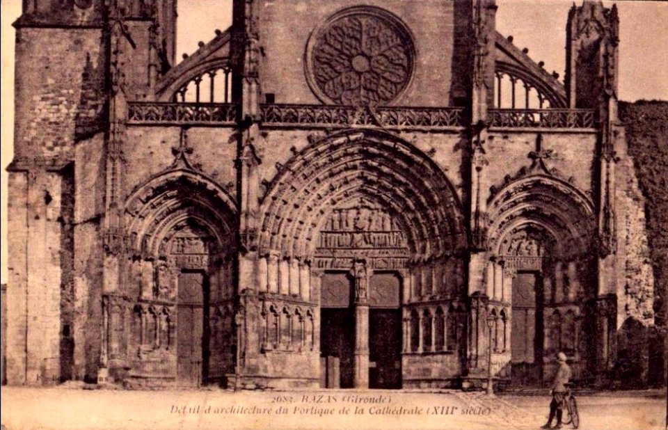 Bazas - Cathédrale façade 2