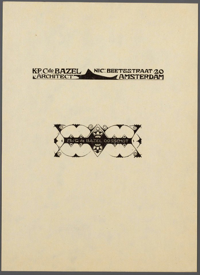 Bazel, Karel Pieter Cornelis, de (1869-1923), Afb 010054000012 057