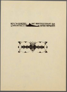 Bazel, Karel Pieter Cornelis, de (1869-1923), Afb 010054000012 057