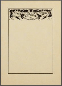 Bazel, Karel Pieter Cornelis, de (1869-1923), Afb 010054000012 058
