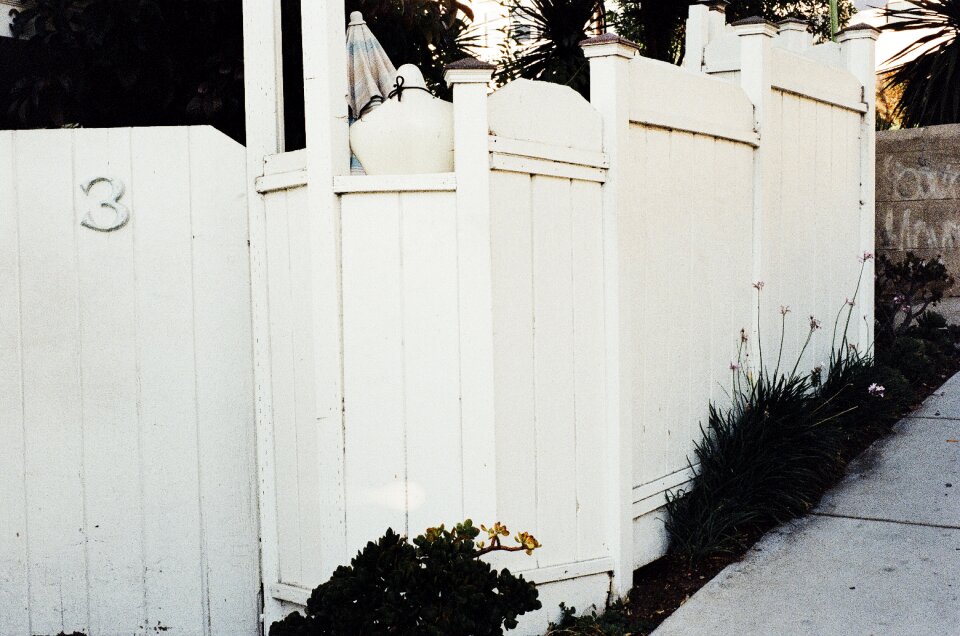 Gate fence sidewalk