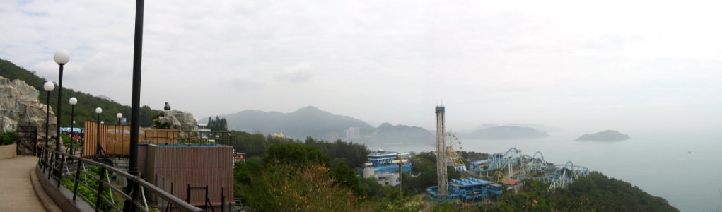 Ocean Park, Hong Kong, panorama, Mar 06