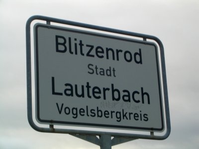 Ortsschild Blitzenrod