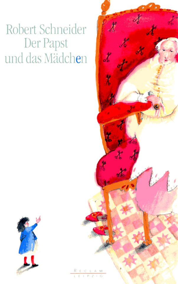 Papst u. d. Mädchen Buchcover Deutsch