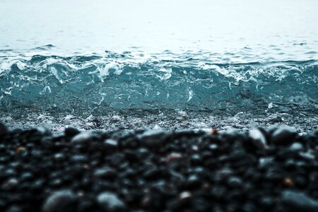 Wave nature sand photo