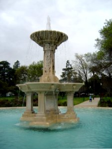 Rose Garden Fountain Applegate Park - Merced, California