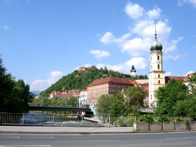 Schlossberg von der Tegethoff Brücke