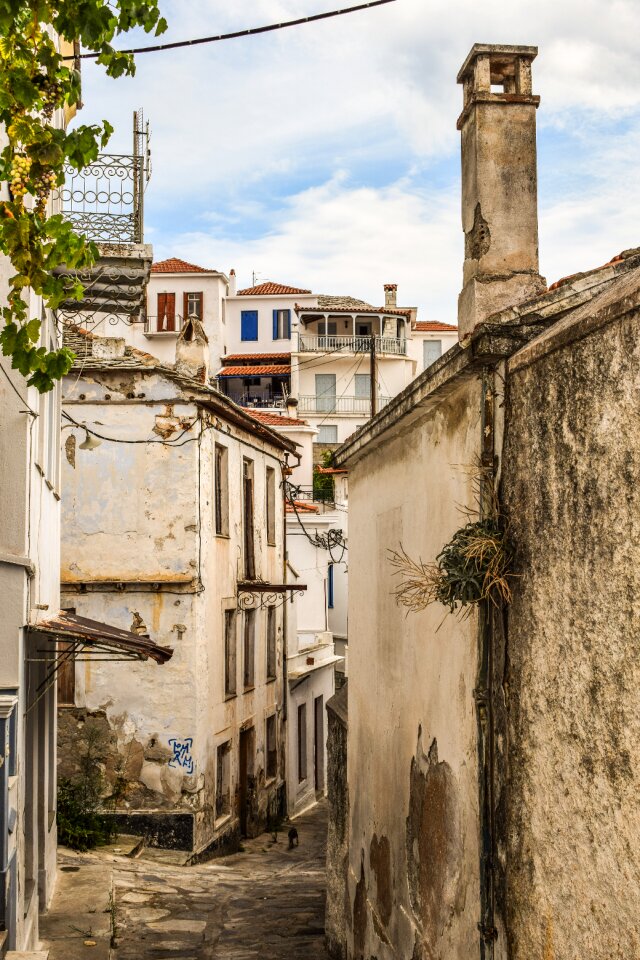 Village street alley photo