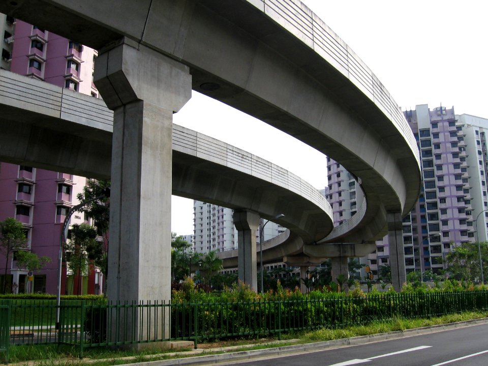 Sengkang Light Rail Transit viaduct, Nov 05