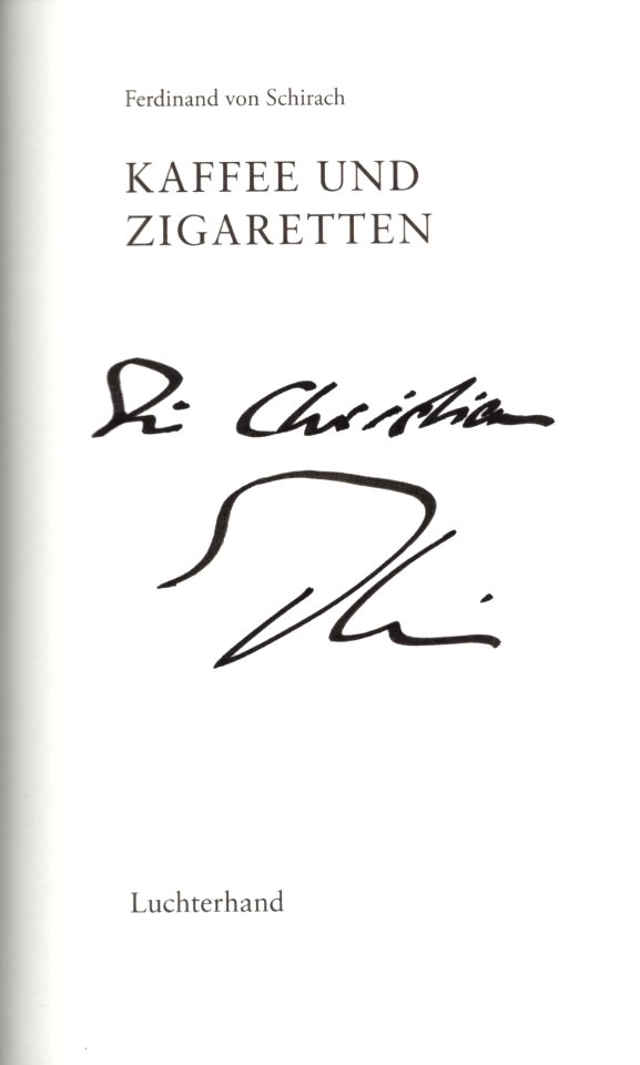 Signatur Schirach