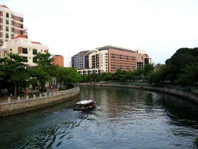 Singapore River, from Pulau Saigon Bridge, Nov 05